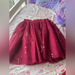 Sparkly girl holiday skirt